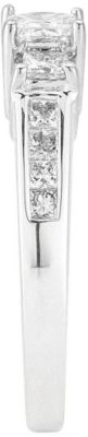 14K White Gold Princess Cut Diamond Ring