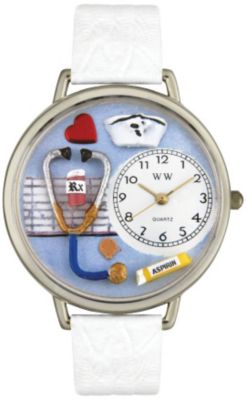Whimsical Silvertone Nurses Watch