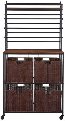 Southern Enterprises Craft Storage Rack w/Baskets