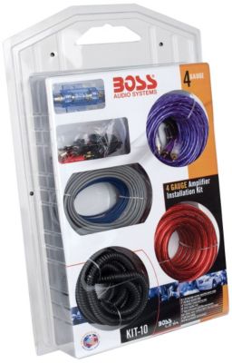 Boss 4 Gauge Amplifier Installation Kit