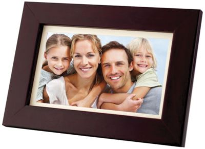 Coby 7" Digital Picture Frame   Dark Brown