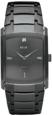 Relic Men's Gunmetal Dress Watch