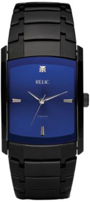 Relic Men's Black Dress Watch