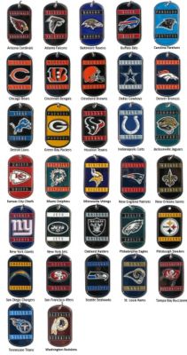Silvertone NFL Team Dog Tag