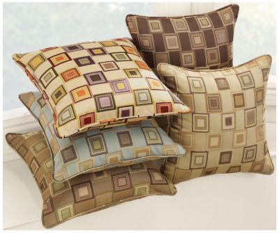 Squares Print Toss Pillows