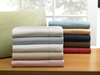 400 Thread Count Hemstitch Solid Sheet Set