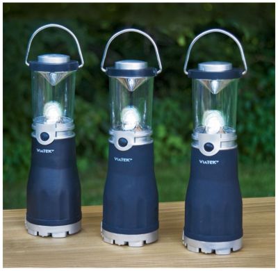 Viatek Hybrid Crank LED Lanterns (3 Pack)