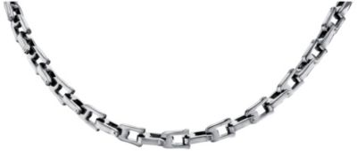 Men's Stainless Steel Stirrup Link Jewelry Set