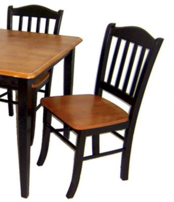 6pc Black/Oak Shaker Dining Set
