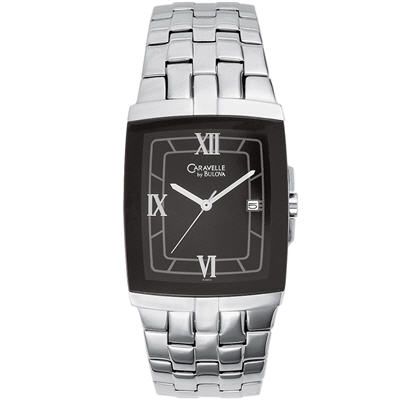 Caravelle by Bulova Men's Black Dial Watch