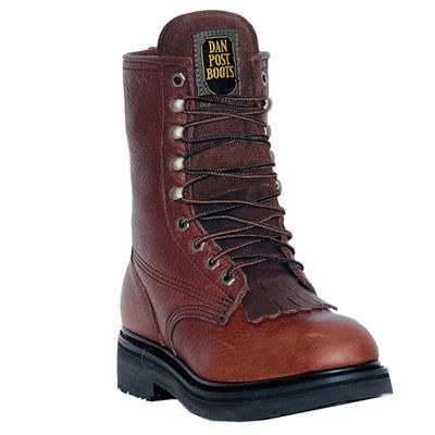 Dan Post Men's 8" Lace Work Boots- Wide
