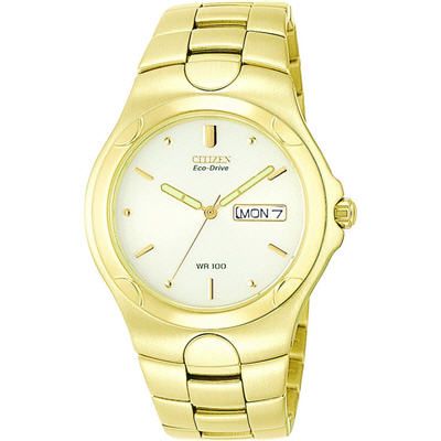Mens Goldtone Citizen Corso EcoDrive Watch