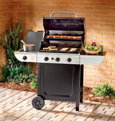 Char-Broil Three-burner Gas Grill with Sideburner
