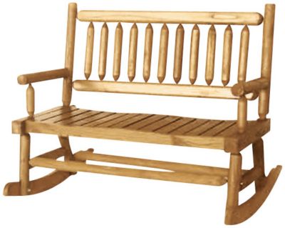 Jordan Mfg. Log Rocking Bench