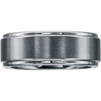 Tungsten Brushed & Polished Band 8mm