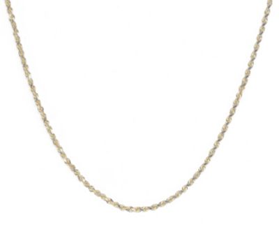 Oro Magnifico&trade; 14K Gold & Silver Rope Chain 18"