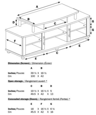 South Shore City Life Chocolate TV Stand