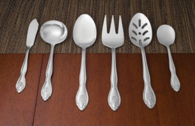 Monogrammed 66 Piece Flatware Set