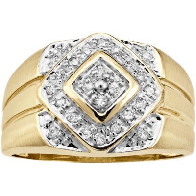 Men's 10K 1/4 ct tw Diamond Ring