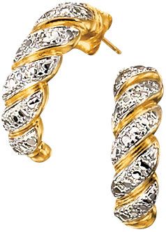 18K Gold Over Silver 3-Piece Jewelry Set
