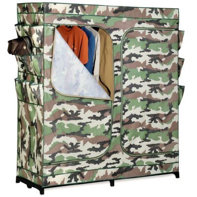 Honey Can Do Double Door Camouflage Storage Closet