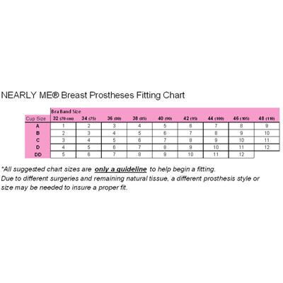 Nearly Me Breast Form-Casual Weighted Triangle