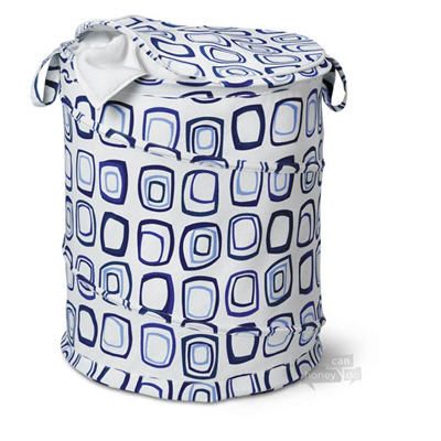 Honey Can Do Patterned Pop Open Hamper with Lid