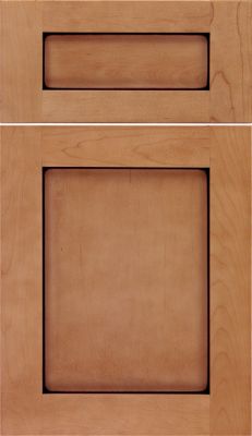 Maple Recessed Panel Square with 5-Piece Drawer Front