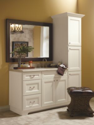 Blakely Maple Pearl Paint Bathroom Cabinets