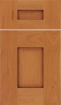 Cherry Recessed Panel Square with 5-Piece Drawer Front