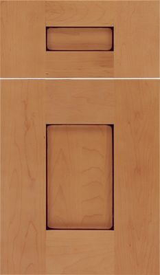 Maple Recessed Panel Square with 5-Piece Drawer Front