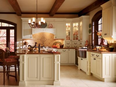 Camden Maple Corn Silk Kitchen Cabinets