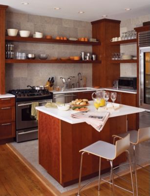Box Column Fillers as Open Shelving