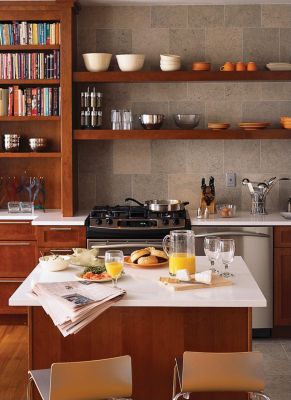 Cottage Cherry Brierwood Kitchen Cabinets