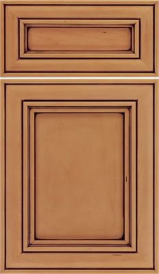 Maple Recessed Panel Square with 5-Piece Drawer Front