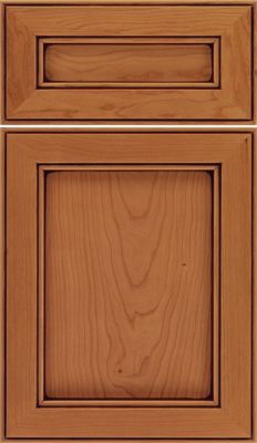 Cherry Recessed Panel Square with 5-Piece Drawer Front