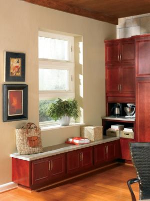 Gibson Cherry Cranberry Kitchen Cabinets