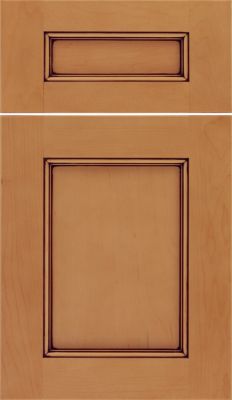 Maple Recessed Panel Square with 5-Piece Drawer Front