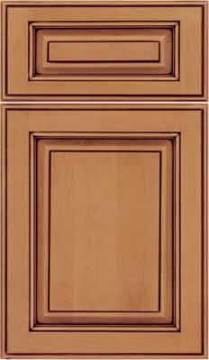 Maple Raised Panel Square with 5-Piece Drawer Front