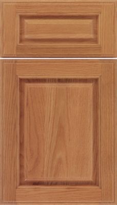 Oak Raised Panel Square with 5-Piece Drawer Front