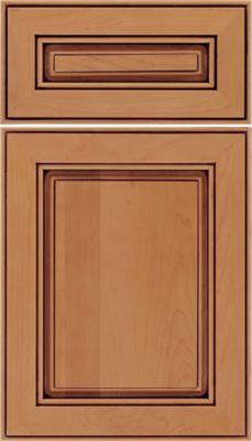 Maple Raised Panel Square with 5-Piece Drawer Front