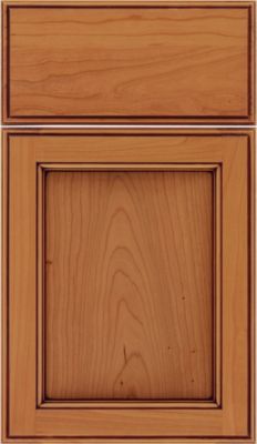 Cherry Recessed Panel Square, Profiled Slab Drawer Front