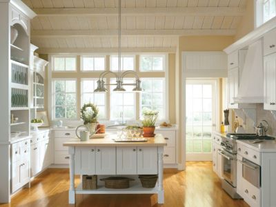 Kenston PureStyle™ Laminte White Kitchen Cabinets