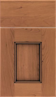 Rustic Alder Recessed Panel Square with Slab Drawer Front