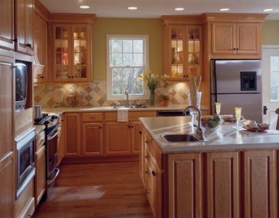 Langston Cherry Natural Kitchen Cabinets