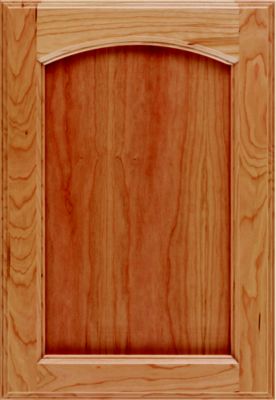 Cherry Recessed Panel Arch Cabinet Door