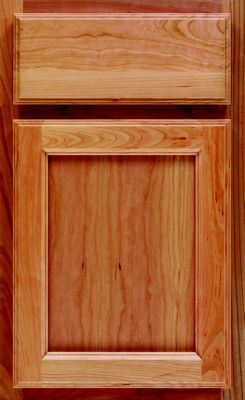 Cherry Recessed Panel Square Cabinet Door