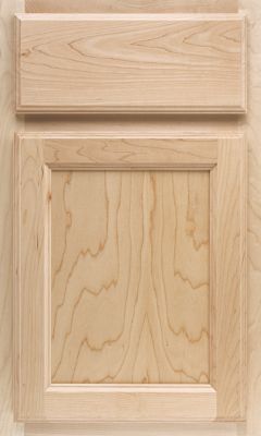 Maple Recessed Panel Square, Profiled Slab Drawer Front Cabinet Door