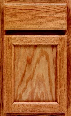 Oak Recessed Panel Square Cabinet Door