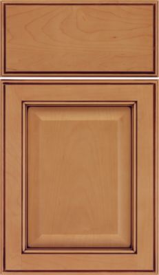 Maple Raised Panel Square, Profiled Slab Drawer Front